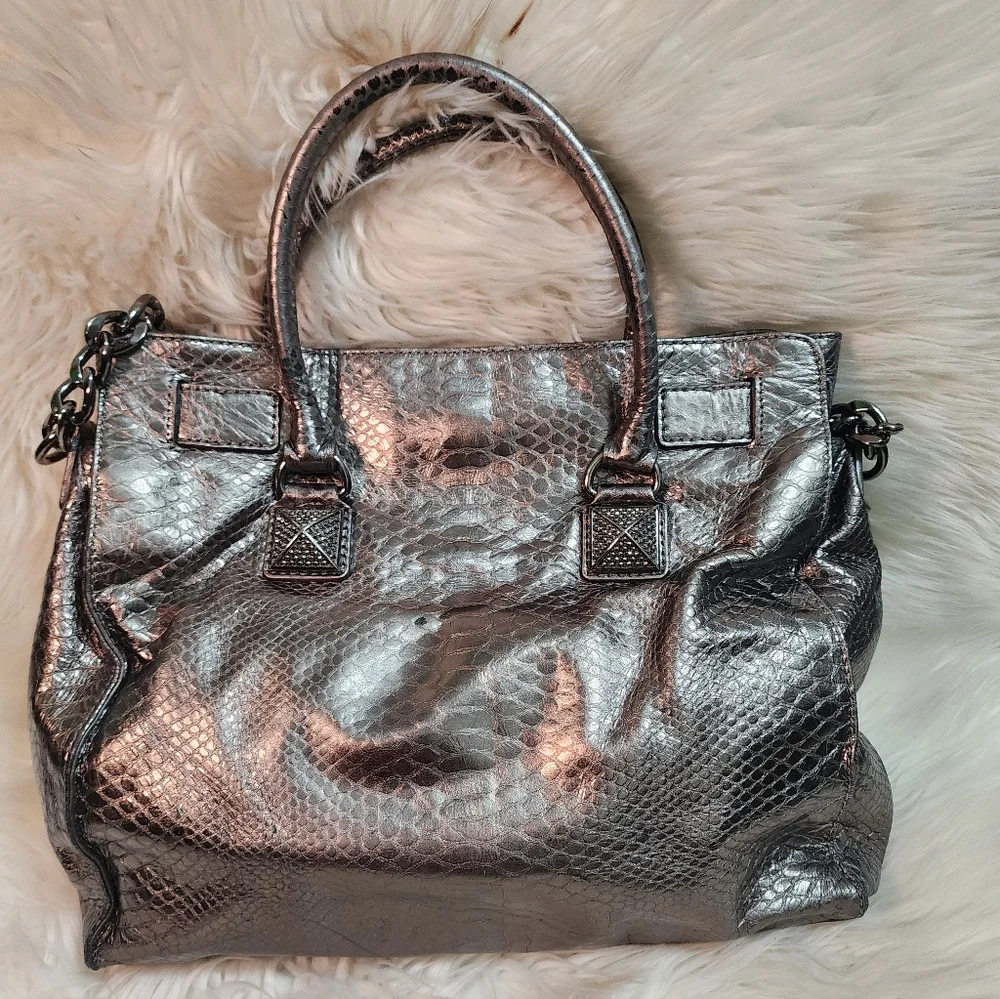 Michael Kors Snake Skin Hamilton Bag
